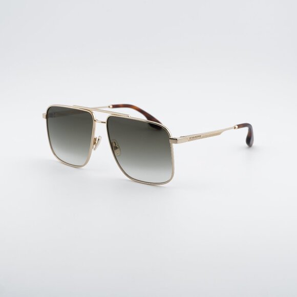 Victoria Beckham VB240S 700 Sunglasses Gold Square Frame, Khaki Gradient Lenses main image 6